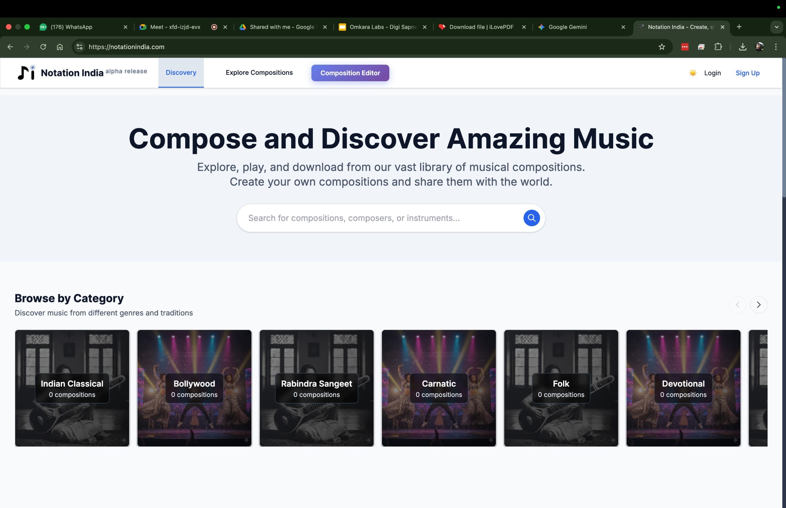 Indian classical music notation
